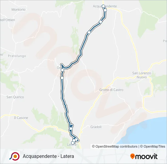 COTRAL Bus Line Map