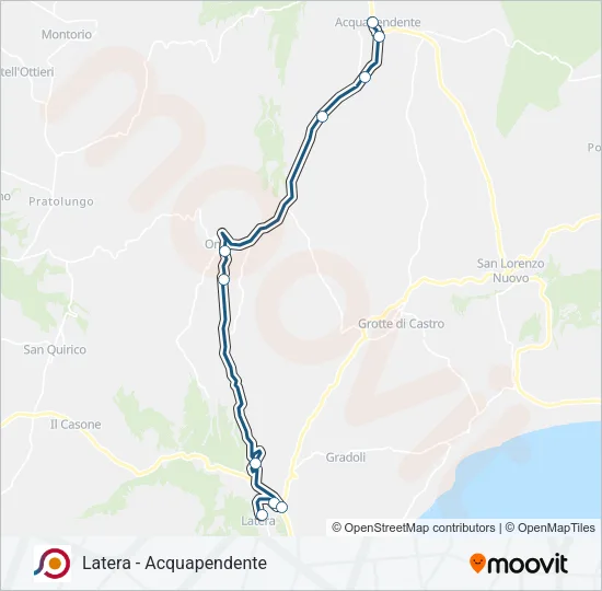 COTRAL Bus Line Map