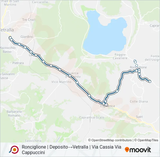 COTRAL Bus Line Map
