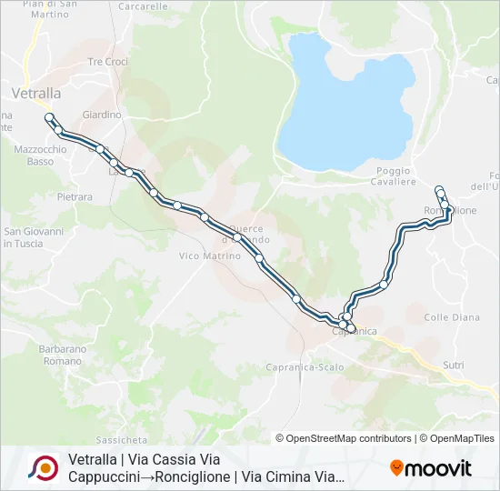 COTRAL Bus Line Map