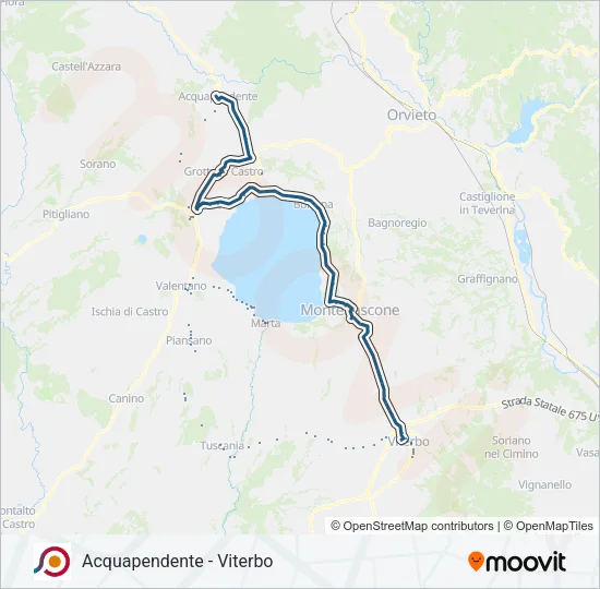 COTRAL Bus Line Map