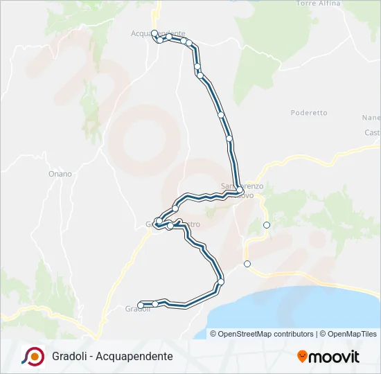 COTRAL Bus Line Map