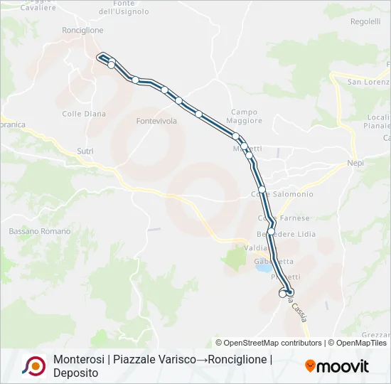 COTRAL Bus Line Map