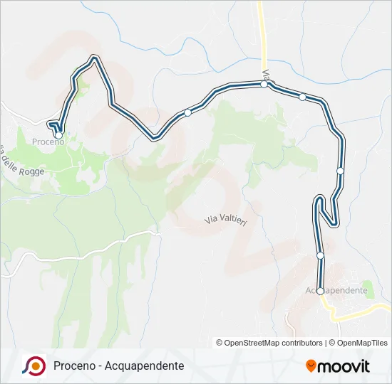 COTRAL Bus Line Map