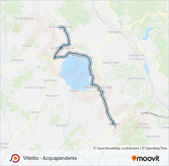 COTRAL Bus Line Map