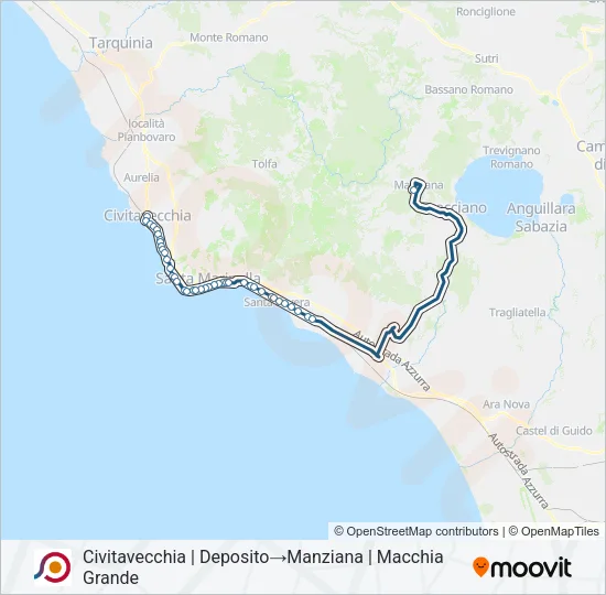 COTRAL Bus Line Map
