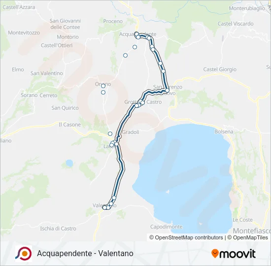 COTRAL Bus Line Map