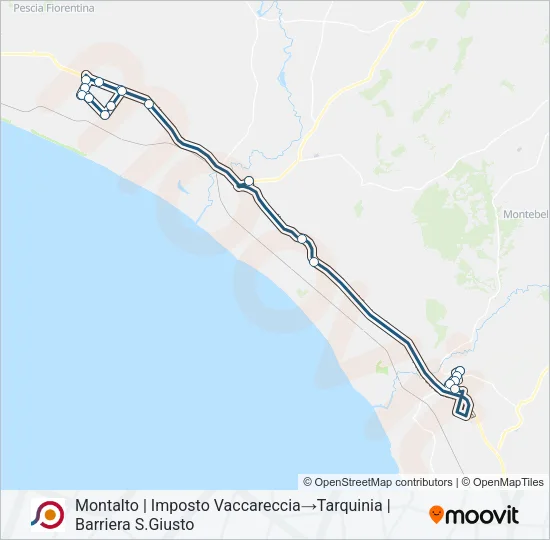 COTRAL Bus Line Map