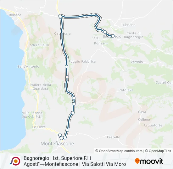 COTRAL Bus Line Map