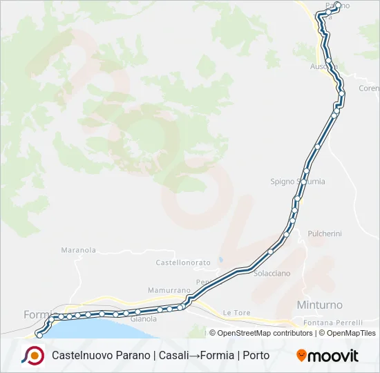 COTRAL Bus Line Map