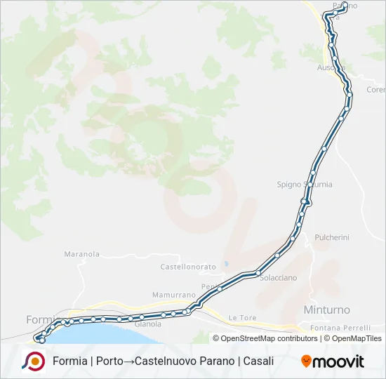 COTRAL Bus Line Map