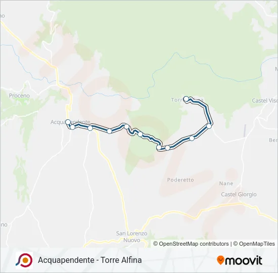 COTRAL Bus Line Map