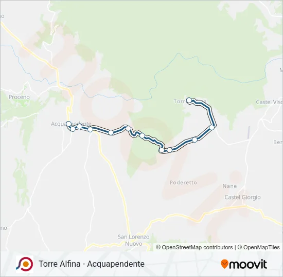 COTRAL Bus Line Map