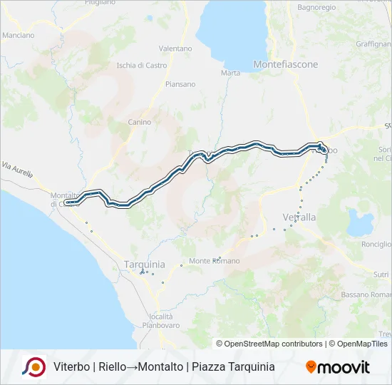 COTRAL Bus Line Map