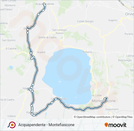 COTRAL Bus Line Map
