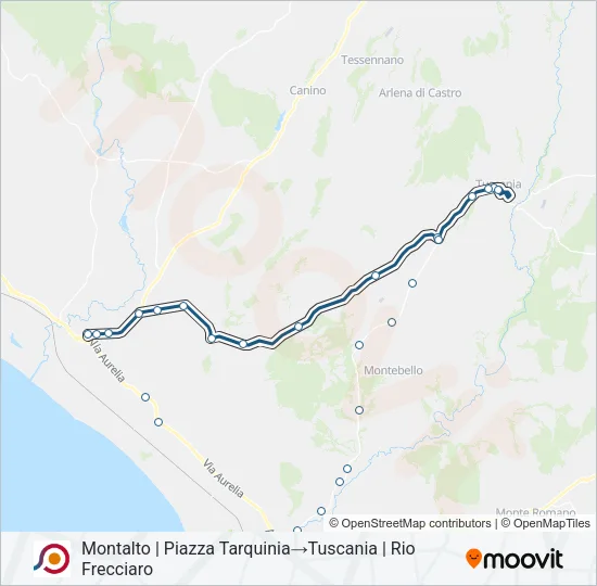 COTRAL Bus Line Map