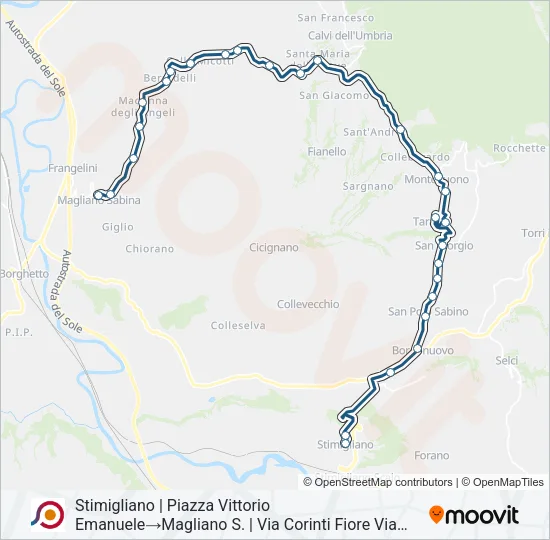 COTRAL Bus Line Map