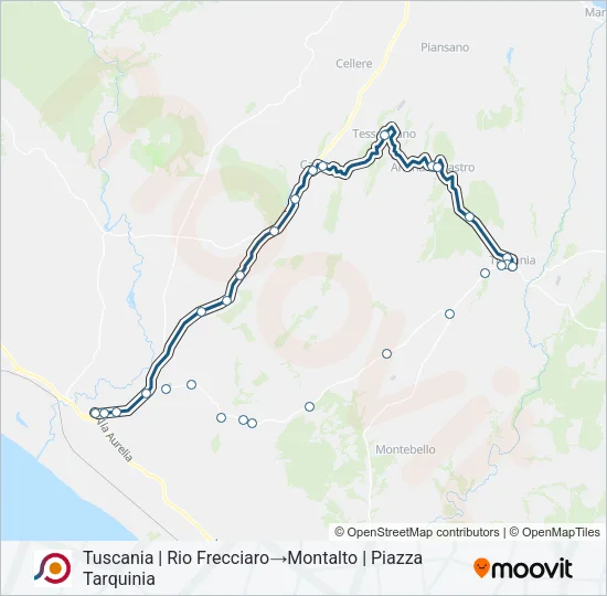COTRAL Bus Line Map