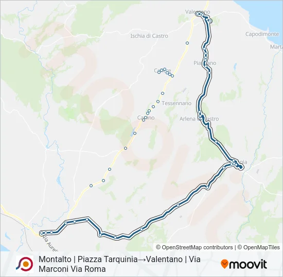 COTRAL Bus Line Map