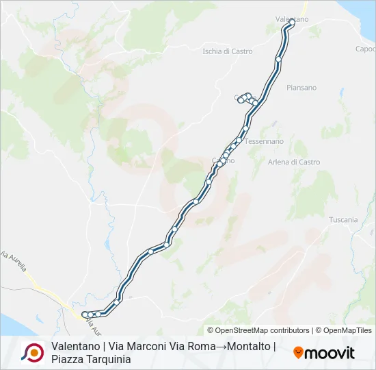 COTRAL Bus Line Map