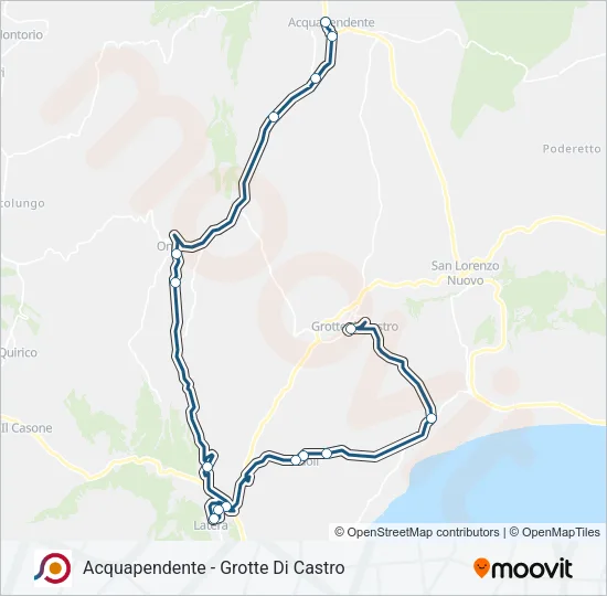 COTRAL Bus Line Map
