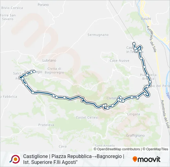 COTRAL Bus Line Map