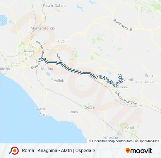 COTRAL Bus Line Map