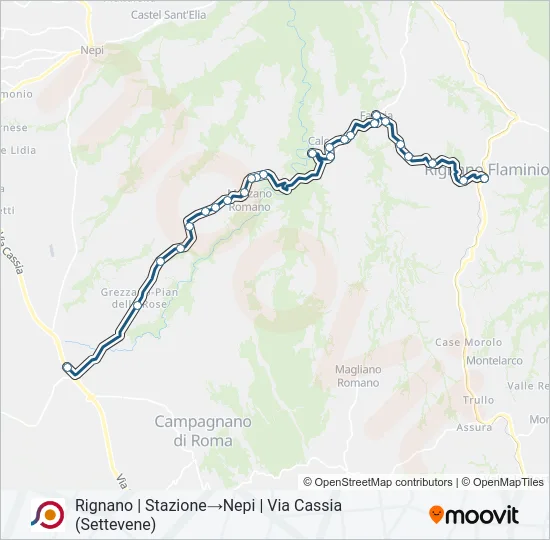 COTRAL Bus Line Map