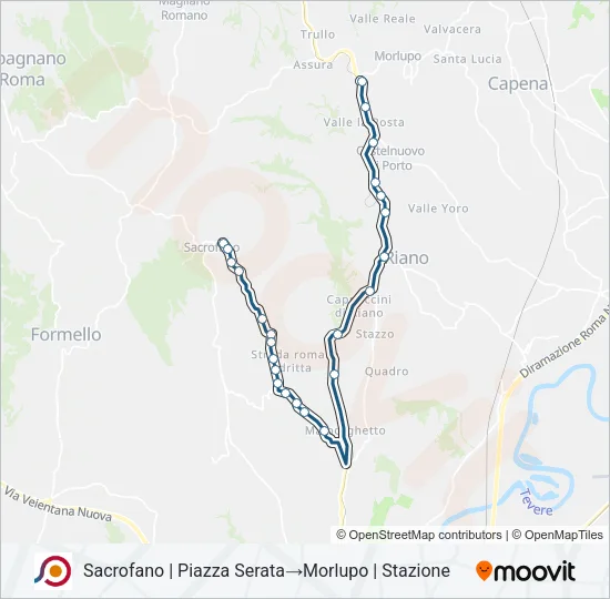 COTRAL Bus Line Map