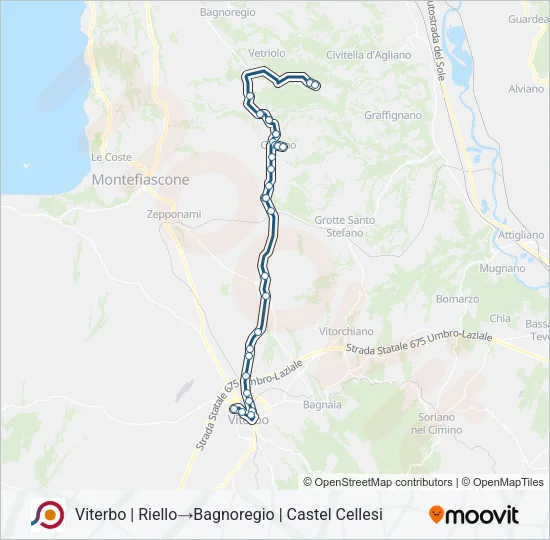 COTRAL Bus Line Map
