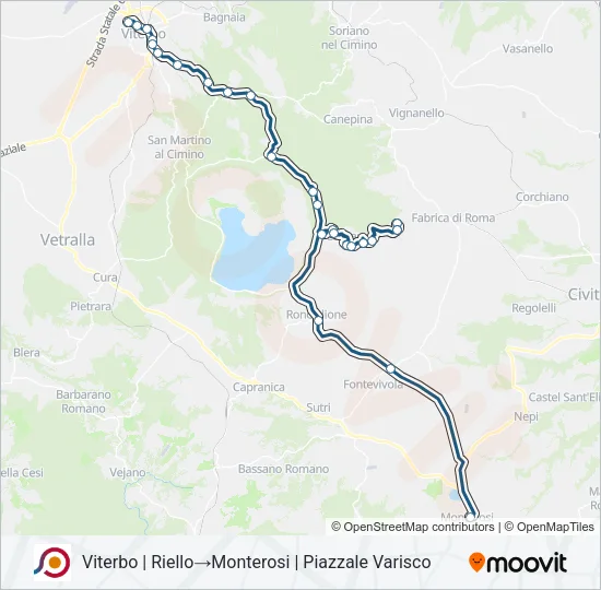 COTRAL Bus Line Map