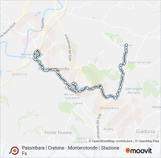 COTRAL Bus Line Map