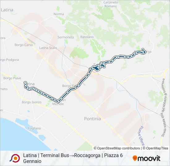 COTRAL Bus Line Map