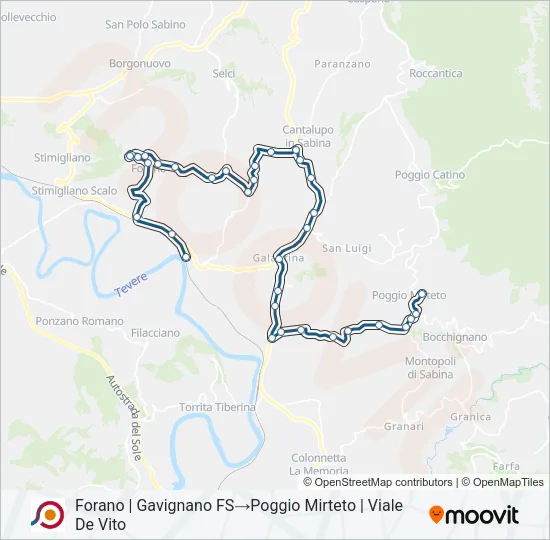 COTRAL Bus Line Map