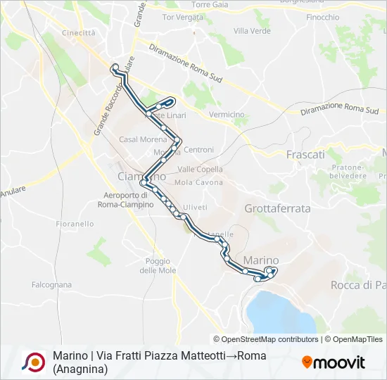COTRAL Bus Line Map