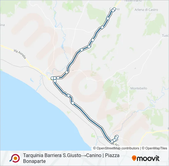 COTRAL Bus Line Map