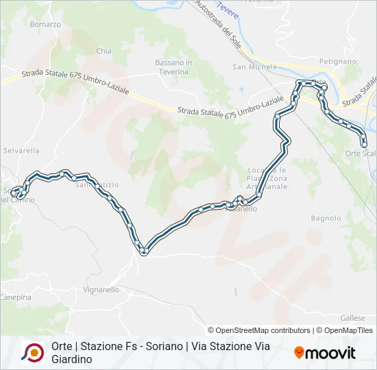 COTRAL Bus Line Map