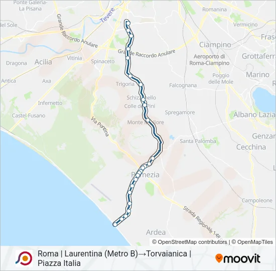 COTRAL Bus Line Map