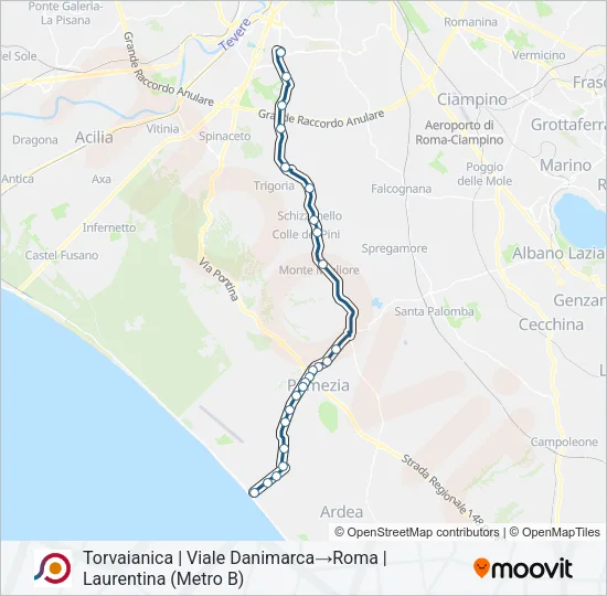 COTRAL Bus Line Map