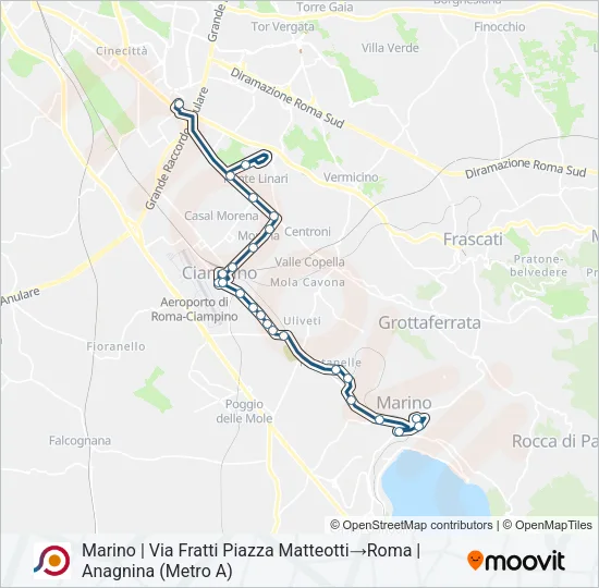 COTRAL Bus Line Map
