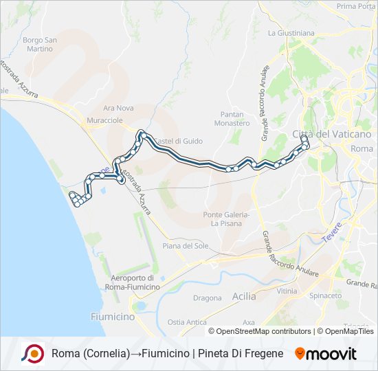 COTRAL bus Line Map