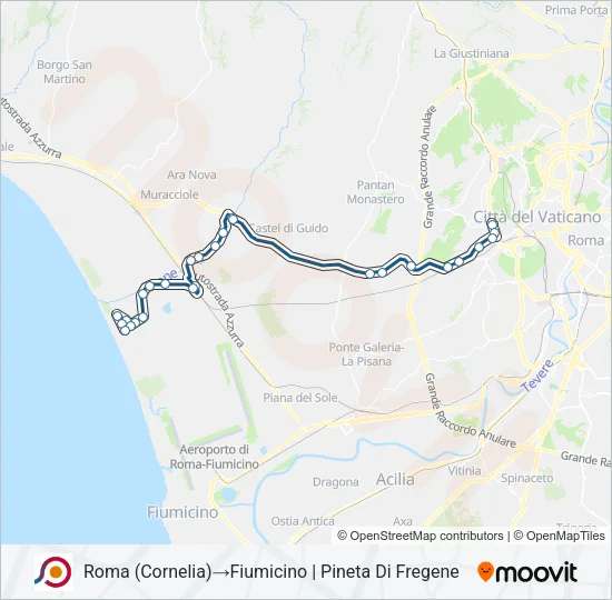 COTRAL Bus Line Map