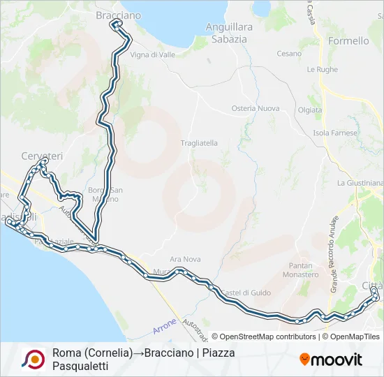 COTRAL Bus Line Map