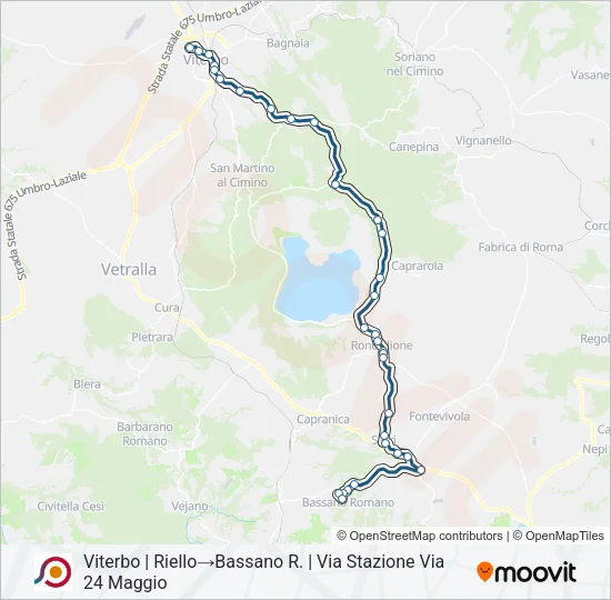 COTRAL Bus Line Map