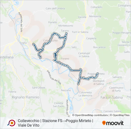 COTRAL Bus Line Map