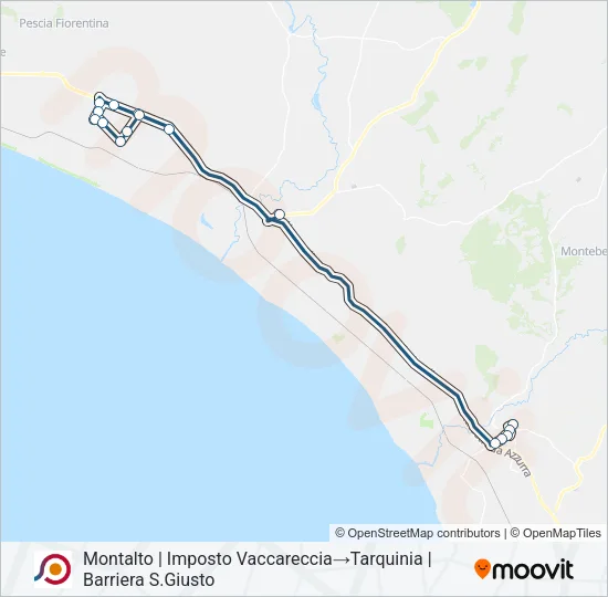 COTRAL Bus Line Map