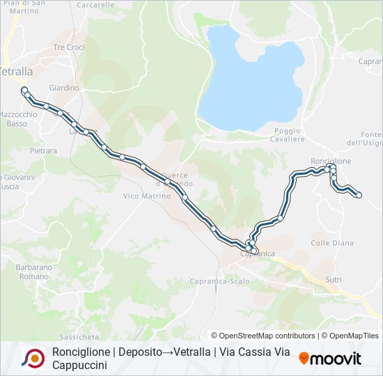 COTRAL bus Line Map