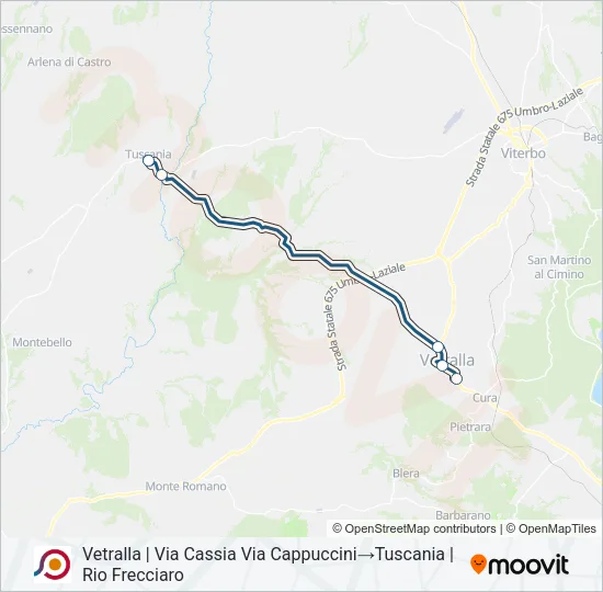 COTRAL Bus Line Map