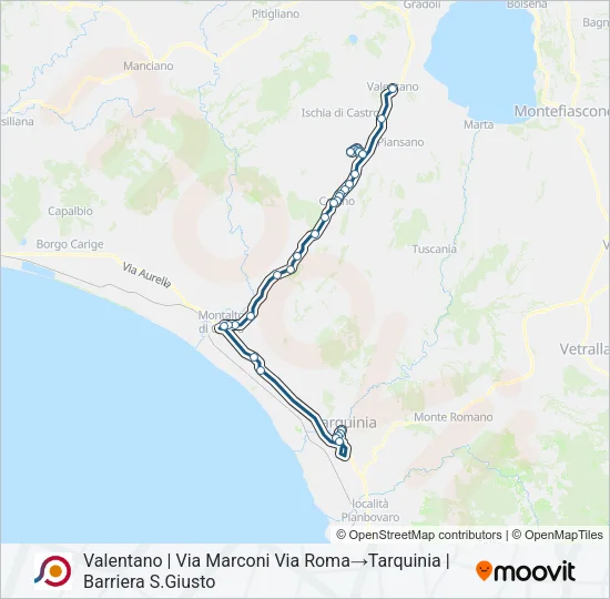 COTRAL Bus Line Map