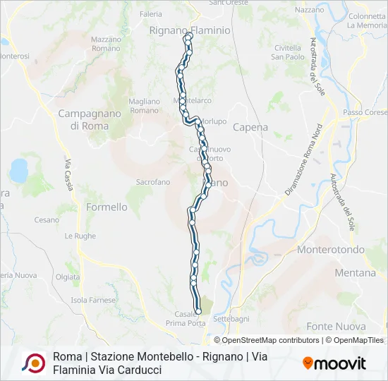 COTRAL Bus Line Map
